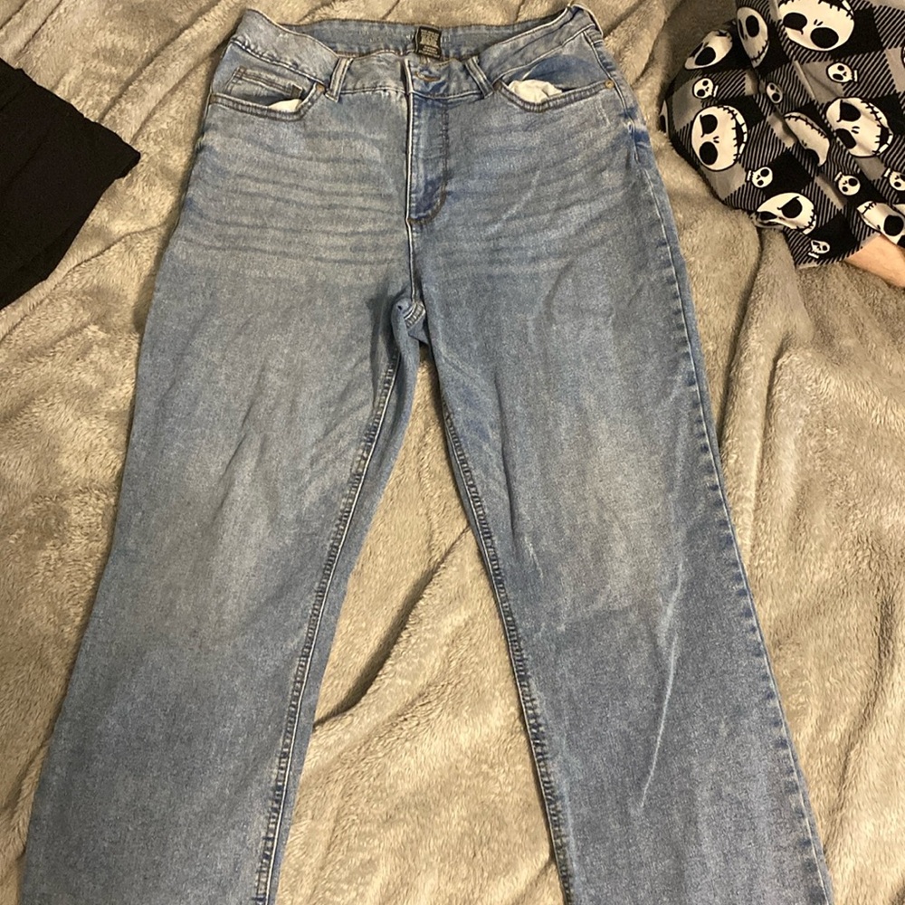 Blue bootcut